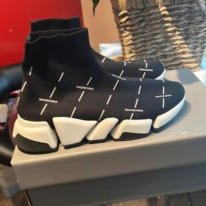 Balenciaga logo sock sneaker